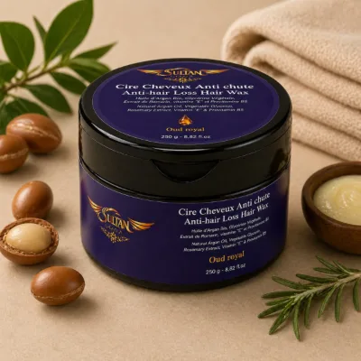 Cire Cheveux Antichute Naturelle à l'Argan et Romarin