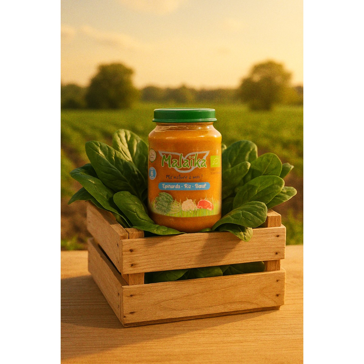 Pot pour bébé - Épinards, riz, bœuf - 190 gr