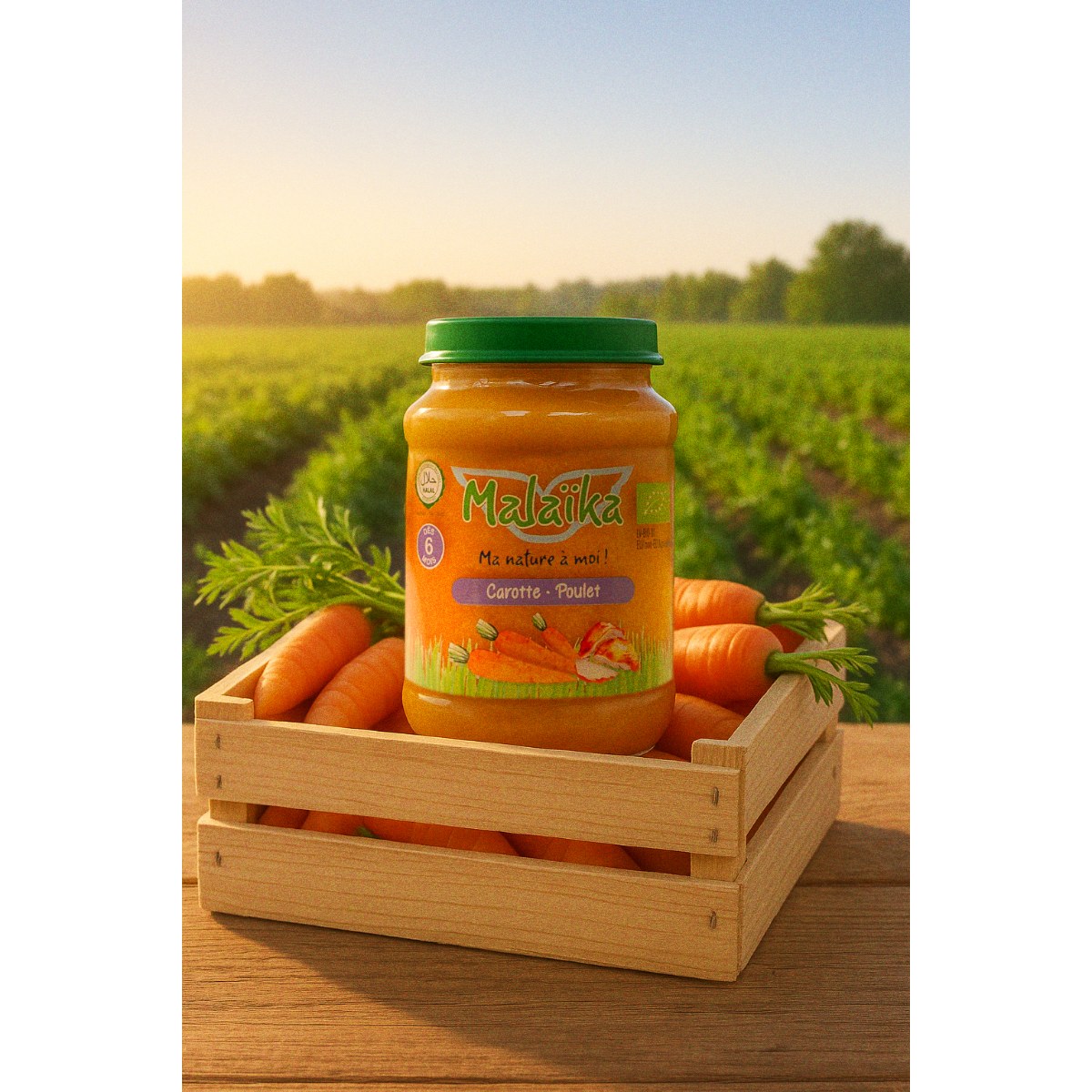Baby food jar - Carrot, Chicken - 190 g