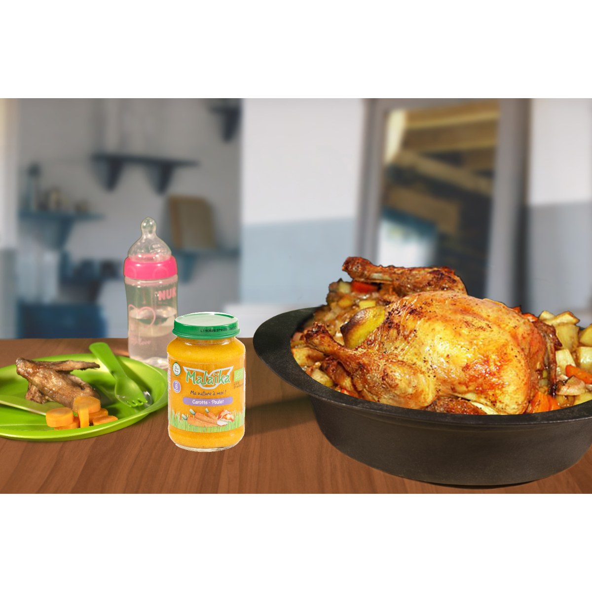 Baby food jar - Carrot, Chicken - 190 g