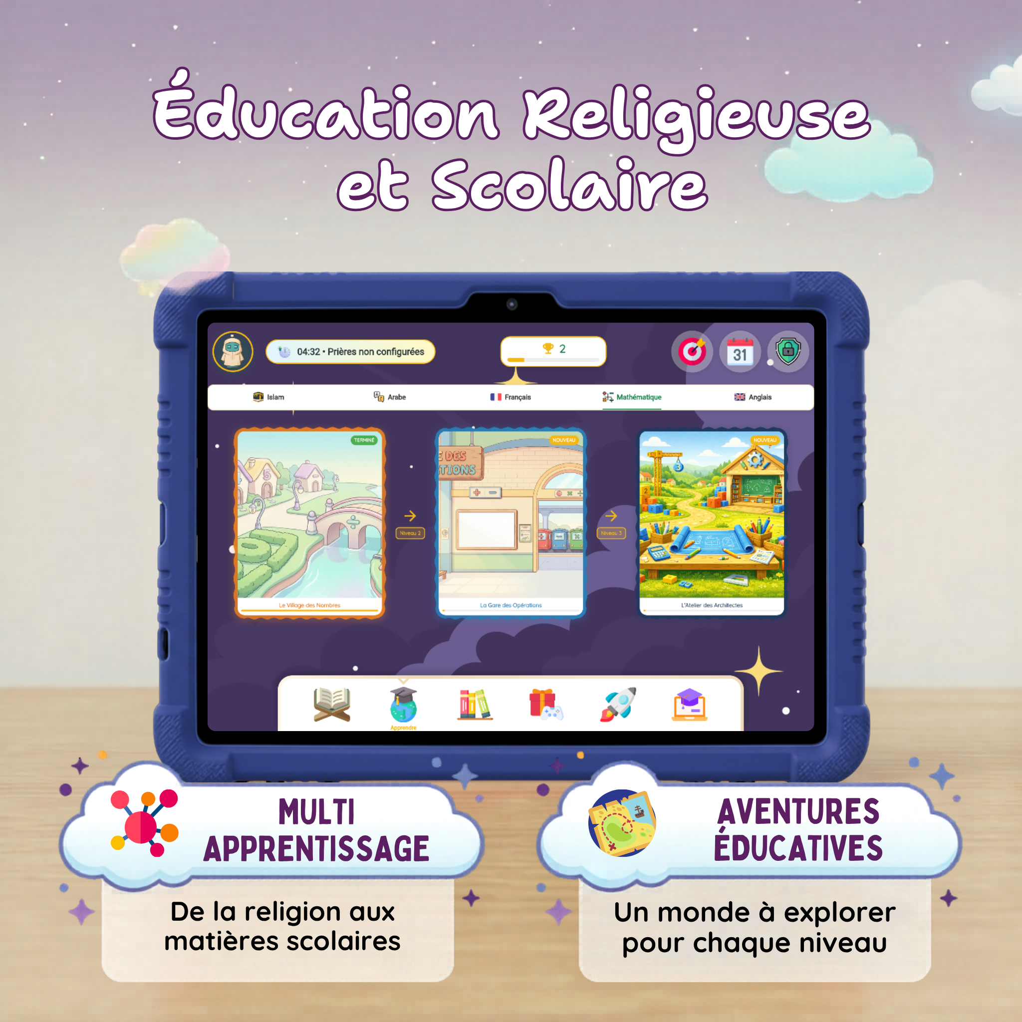 Coffret Éducatif Laqumi : Tablette 10.5" (6go + 128gb, 5G + Wifi ) + Protection + Sac de Transport 5