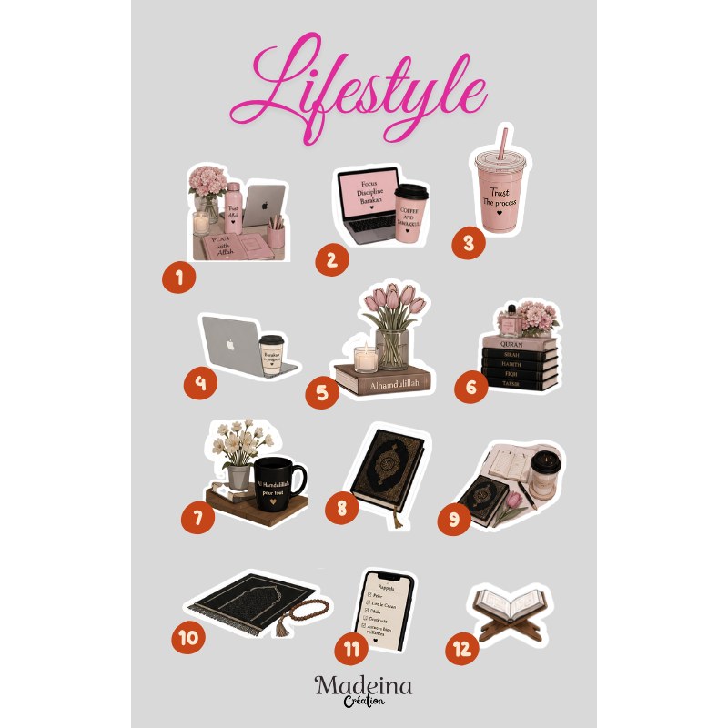 Stickers islamique  -  Collection " lifestyle "  2