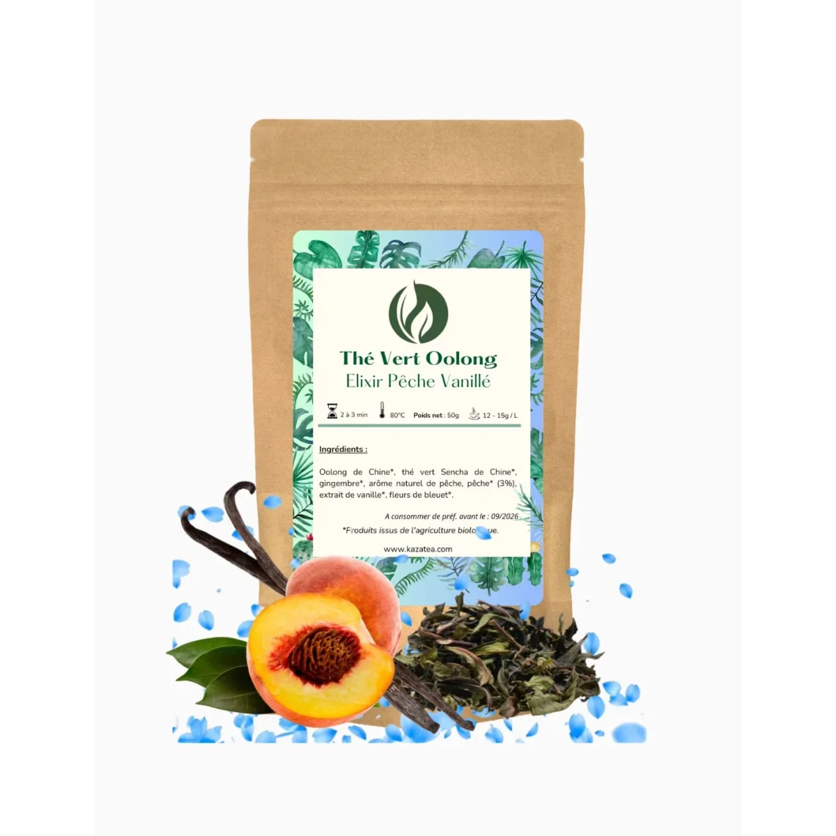 Oolong Elixir - Thé vert - Pêche - Vanillé