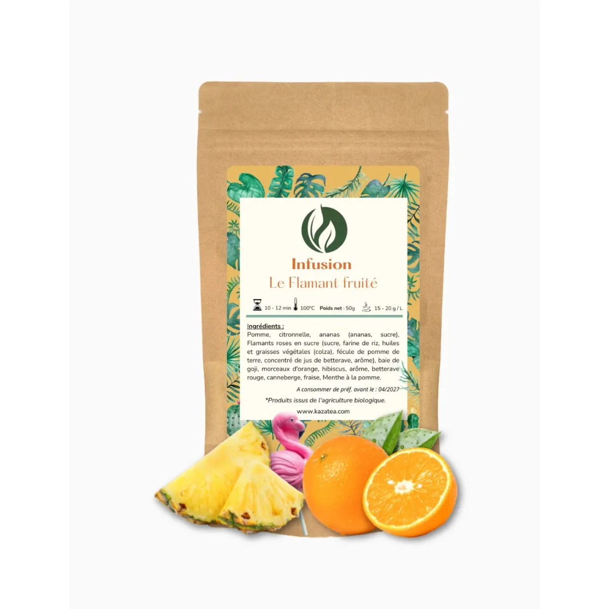 Infusion - Le Flamant Fruité - Ananas-Oranges