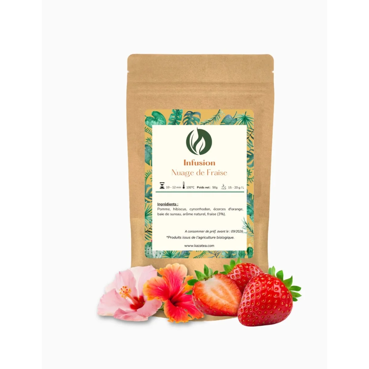 Infusion Nuage de Fraise - Fraises-Hibiscus