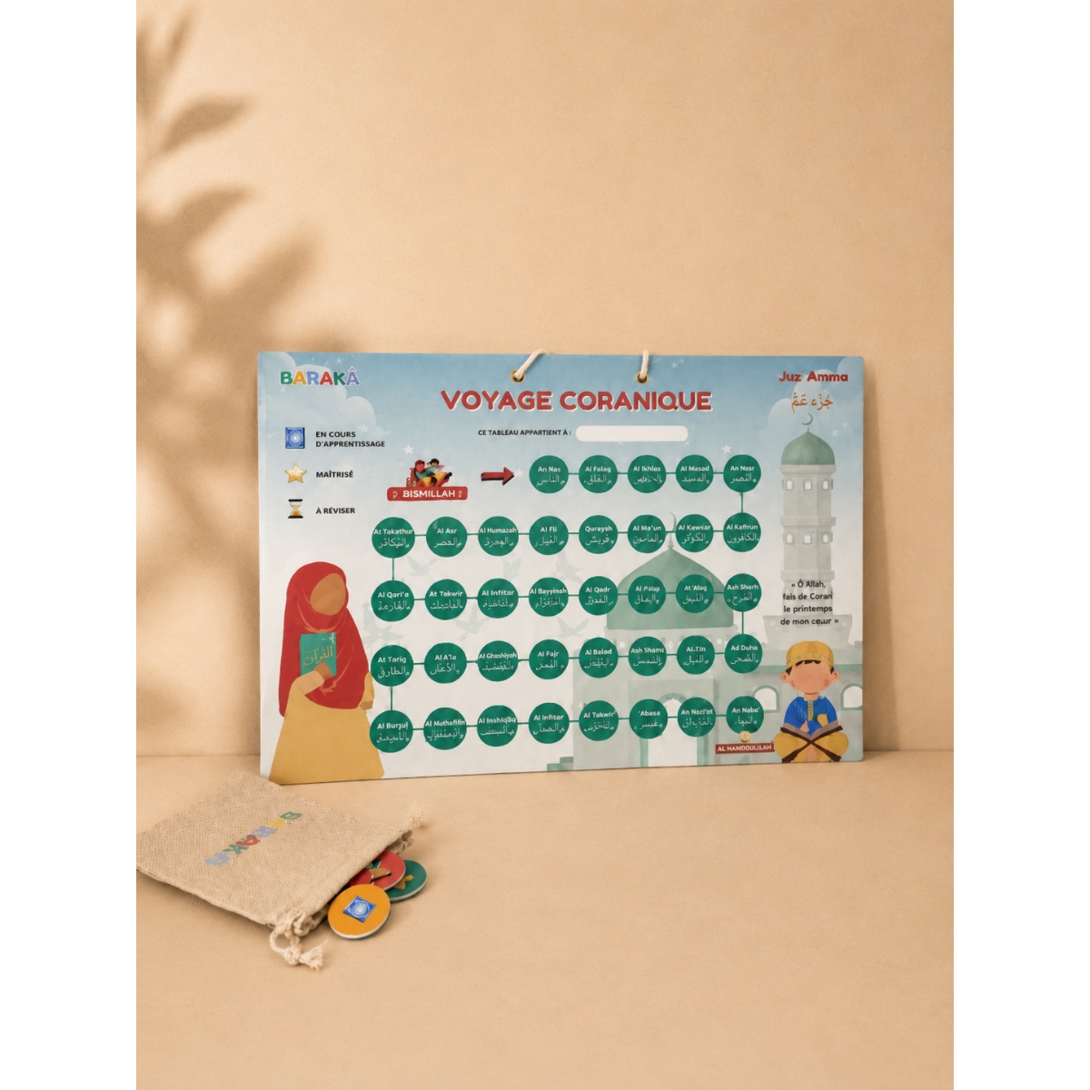 Tableau magnétique Juz’ Amma