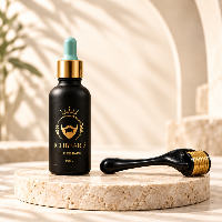 Huile barbe & dermaroller - Pack pousse