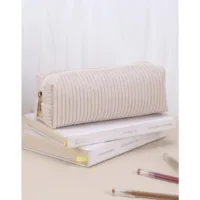 Trousse velours côtelé personnalisée
