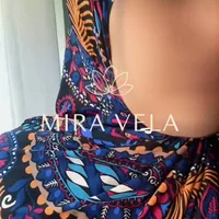 Hijab imprimé Jersey - Model : Mira Mandala 2