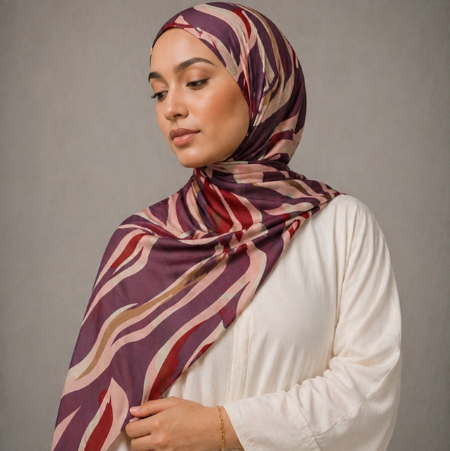 Printed Jersey Hijab Mira Atelier | Comfort & Style