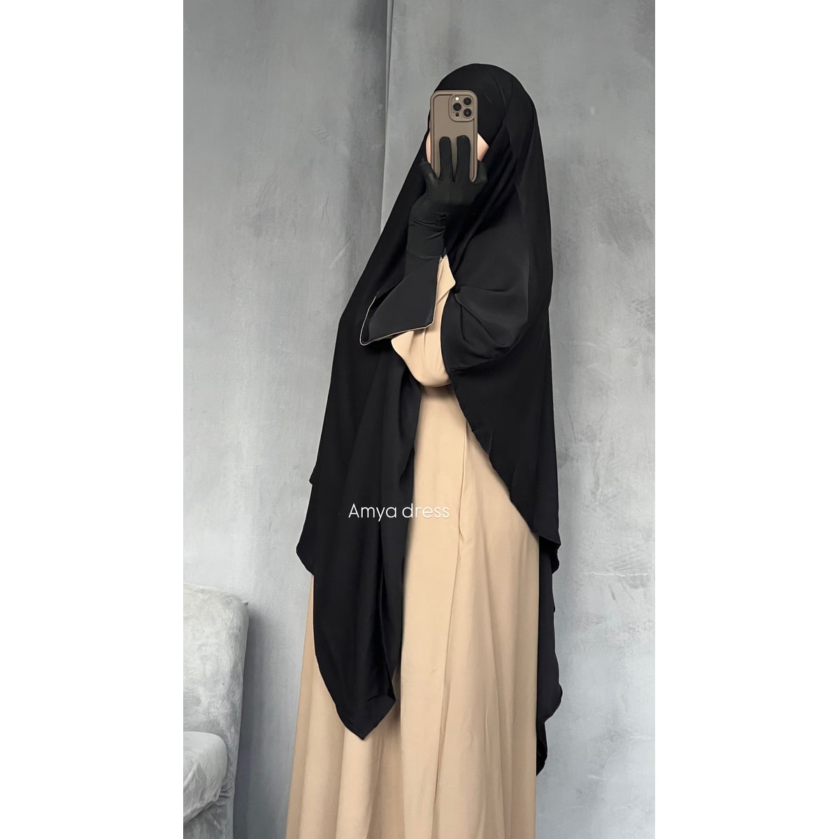 Khimar Maxi en Soie de Médine