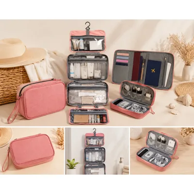 Coffret Voyage (trousse + organisateur passeports + pochette tech) – Coffrets Cadeaux
