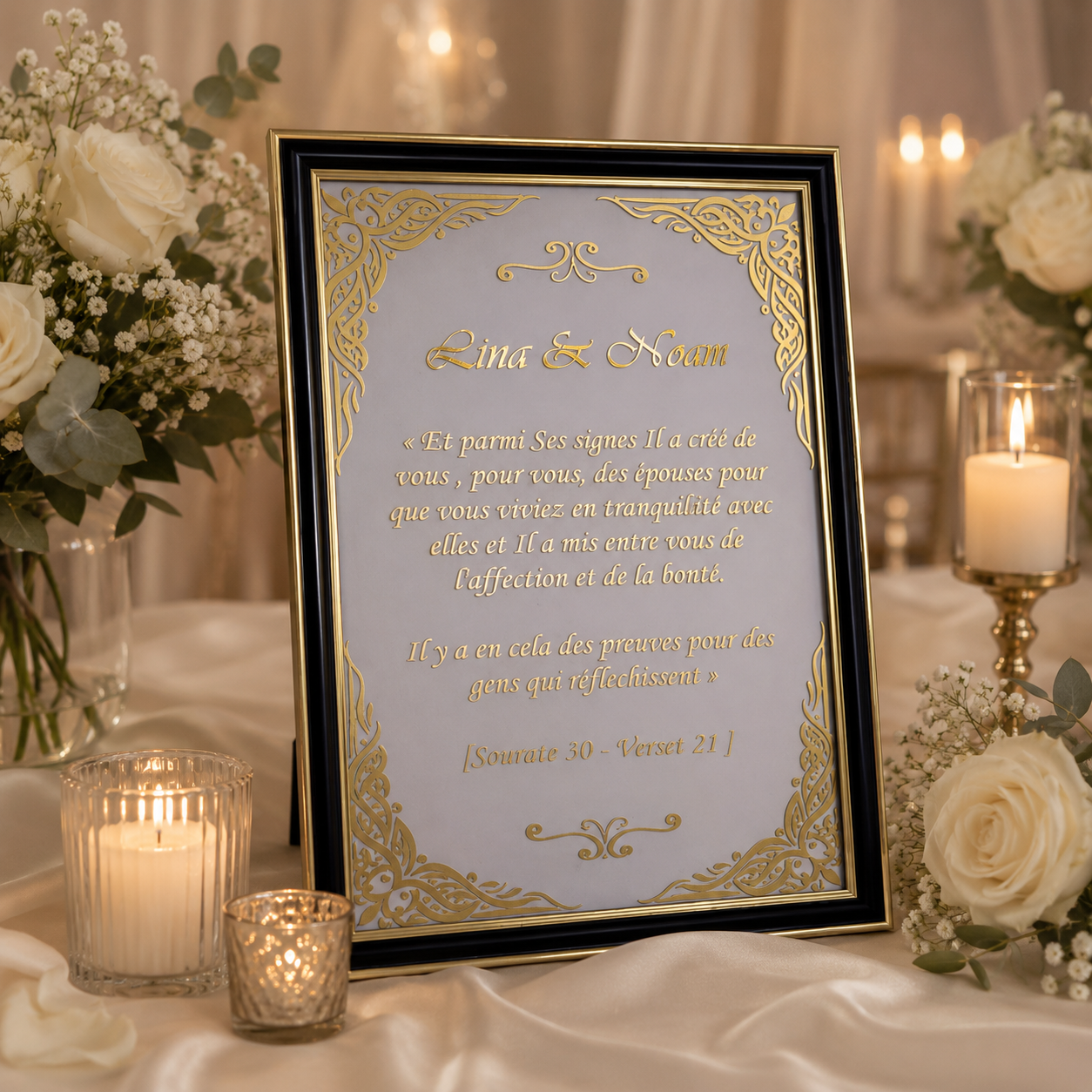 Cadre mariage personnalisé  4