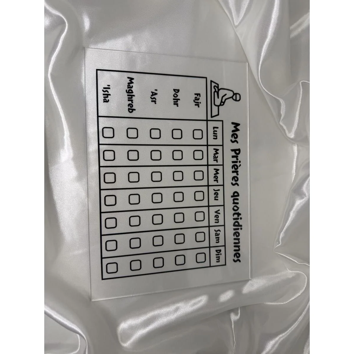 Plexiglas éducatif - Mes prières quotidiennes