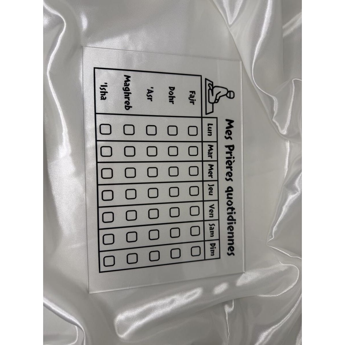 Plexiglas éducatif - Mes prières quotidiennes