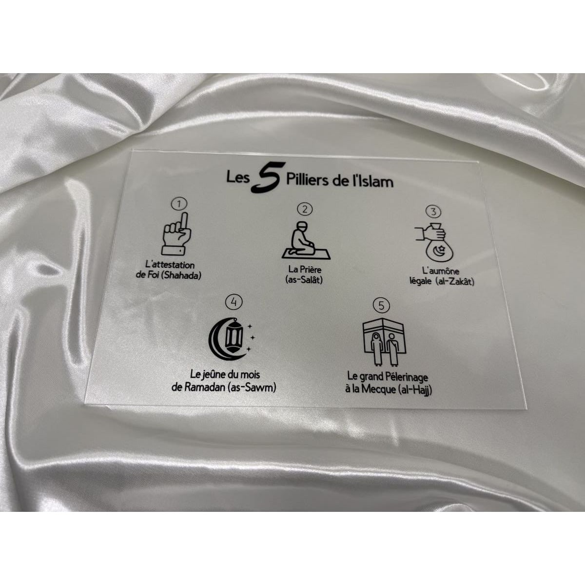 Plexiglas éducatif - Les 5 piliers de l’Islam