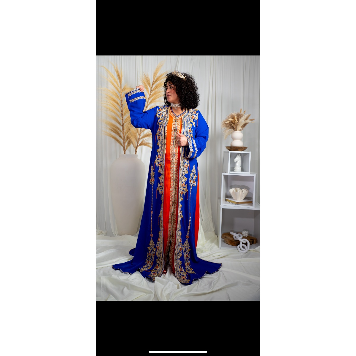 Tekchita CRISTAL - Bleu Roi & Orange