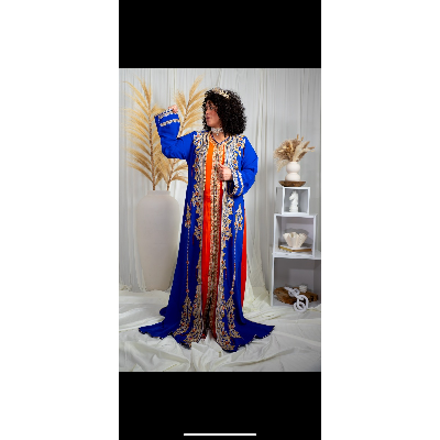 Tekchita CRISTAL - Bleu Roi & Orange