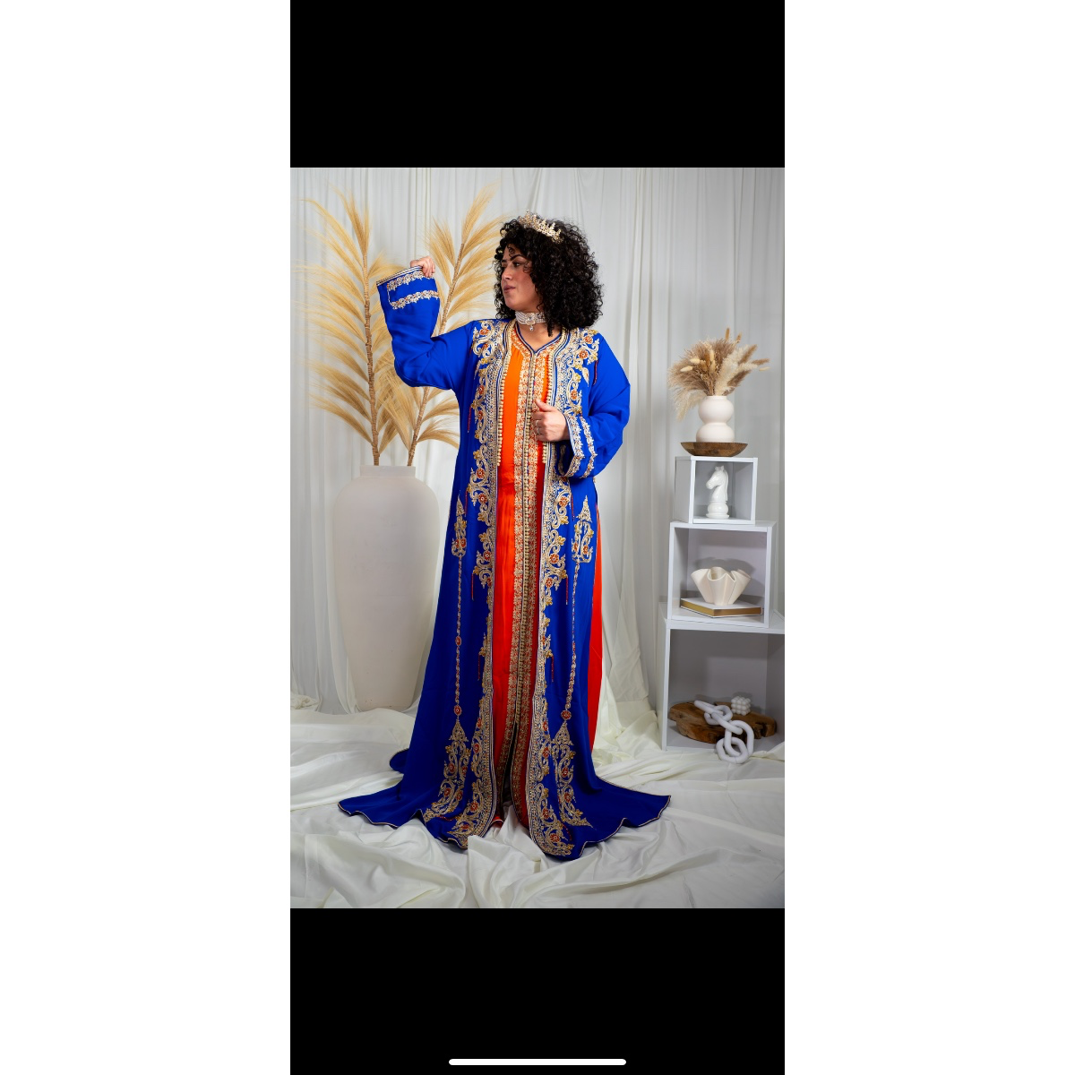 Tekchita CRISTAL - Bleu Roi & Orange