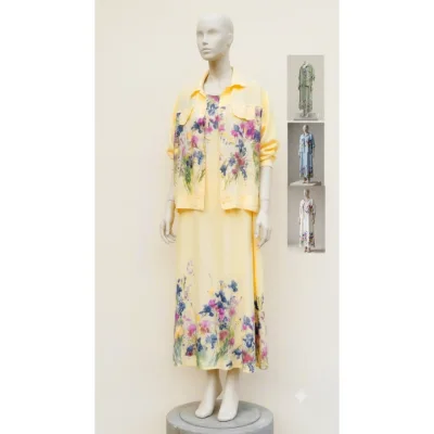 Ensemble robe + boléro assorti style bohème mode italie