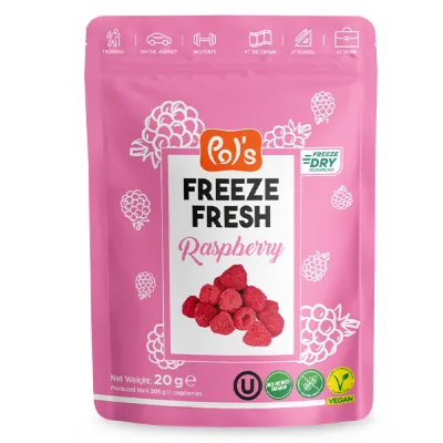 Pol's Framboise - Framboises lyophilisées – Alimentation halal