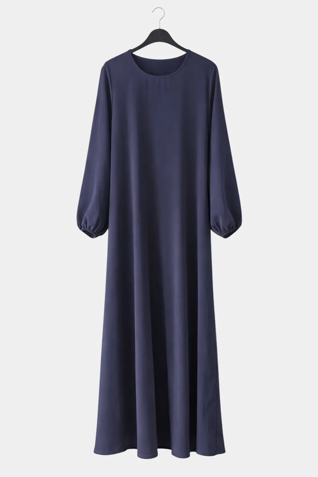 Abaya manches ballon en soie de Médine 2