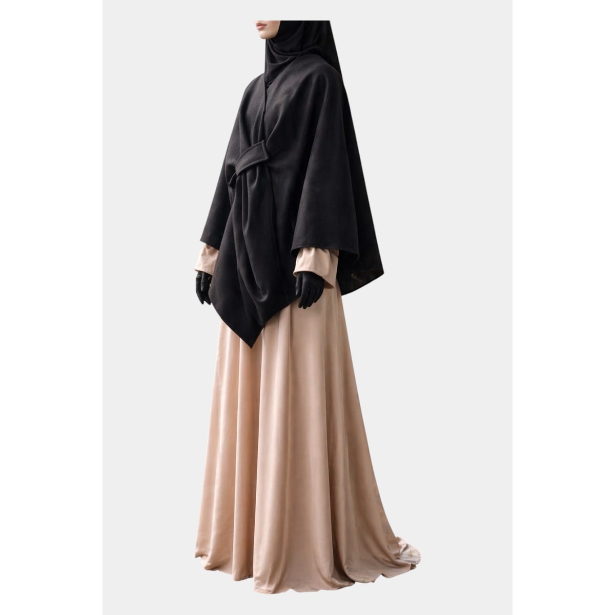 Cape poncho Oversize Noire 2