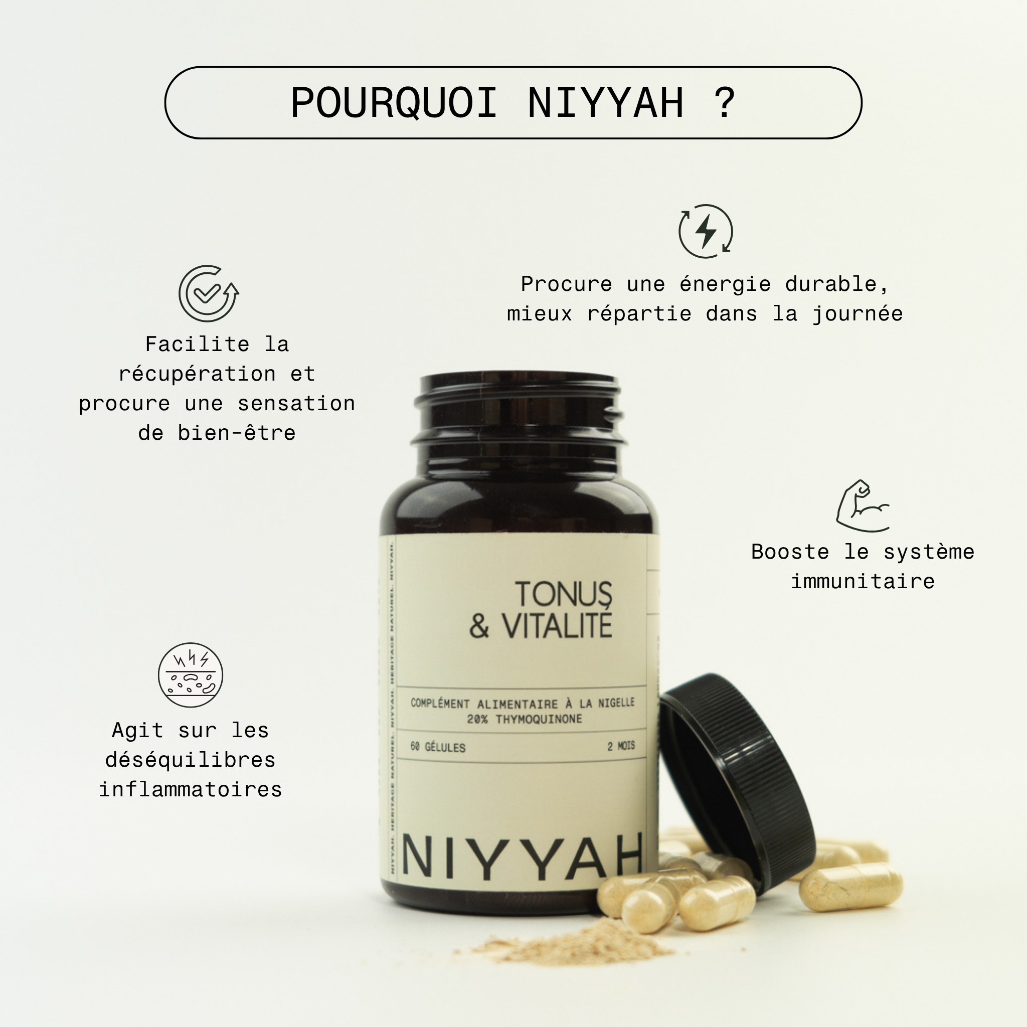 Tonus & Vitalité - 2 mois (60 gélules) 4