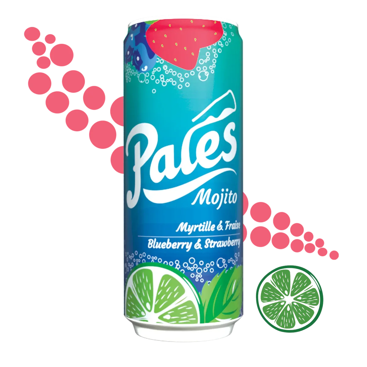 Pack de 24 canettes 33 cl Mojito Fraises & Myrtilles