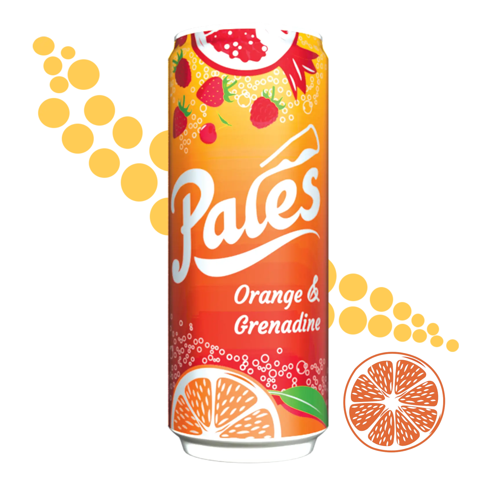 Pack de 24 canettes 33 cl Oranges & Grenadine