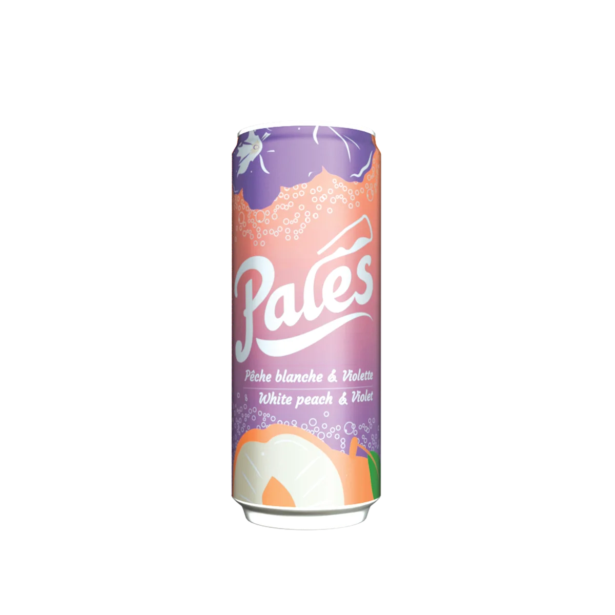 Pack de 24 canettes 33 cl Pêches blanches & Violette