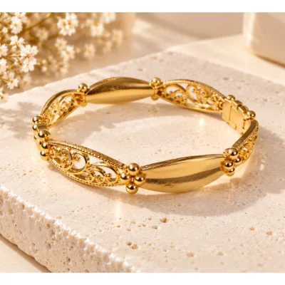 Bracelet Doré Filigrane Élégant – Acier Inoxydable – Bracelets