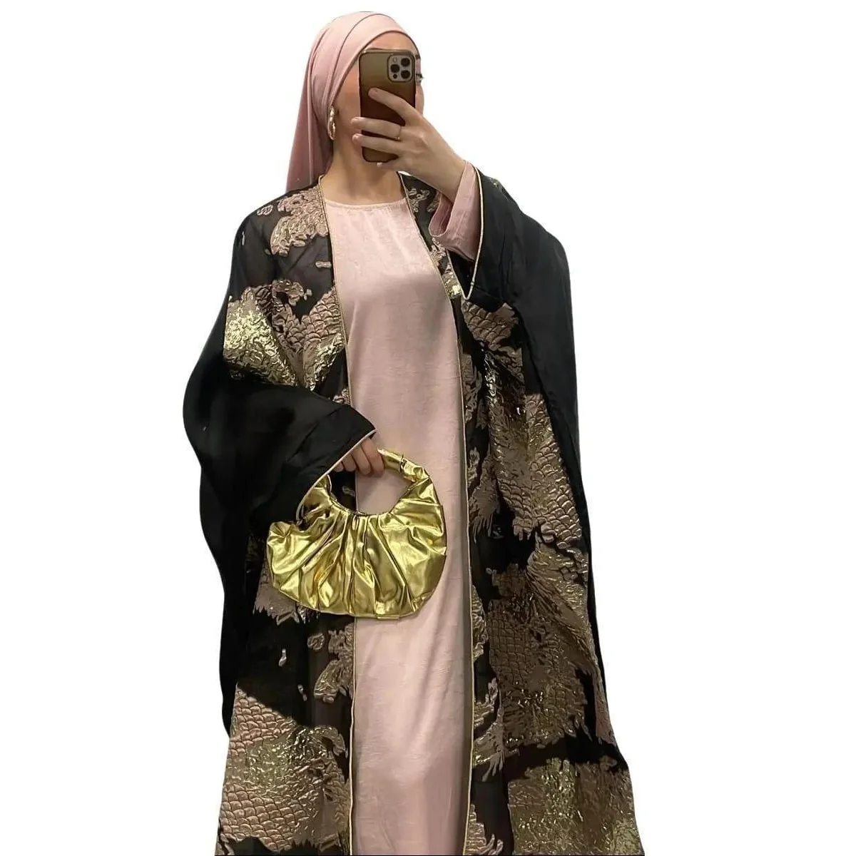 Ensemble Luxury Rose - Boutique Qalamdress