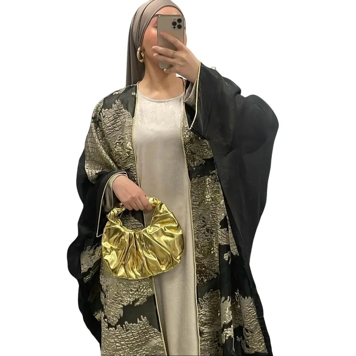 Ensemble Luxury Taupe Clair - Boutique Qalamdress