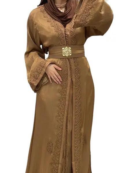 Takchita/Caftan ton sur ton Organza Camel