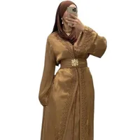 Takchita/Caftan ton sur ton Organza Camel 3