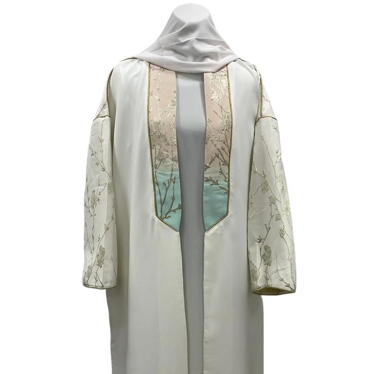 Kimono vert pastel Élégance & Raffinement – Idéal Mariage & Soirée