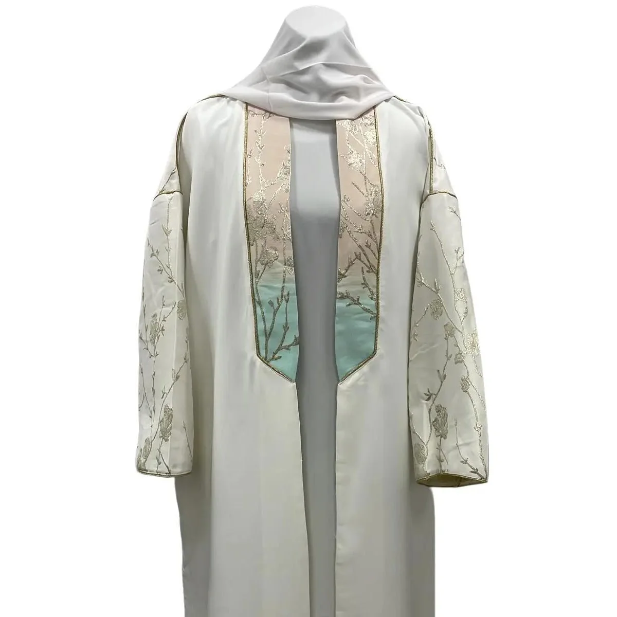 Kimono vert pastel Élégance & Raffinement – Idéal Mariage & Soirée