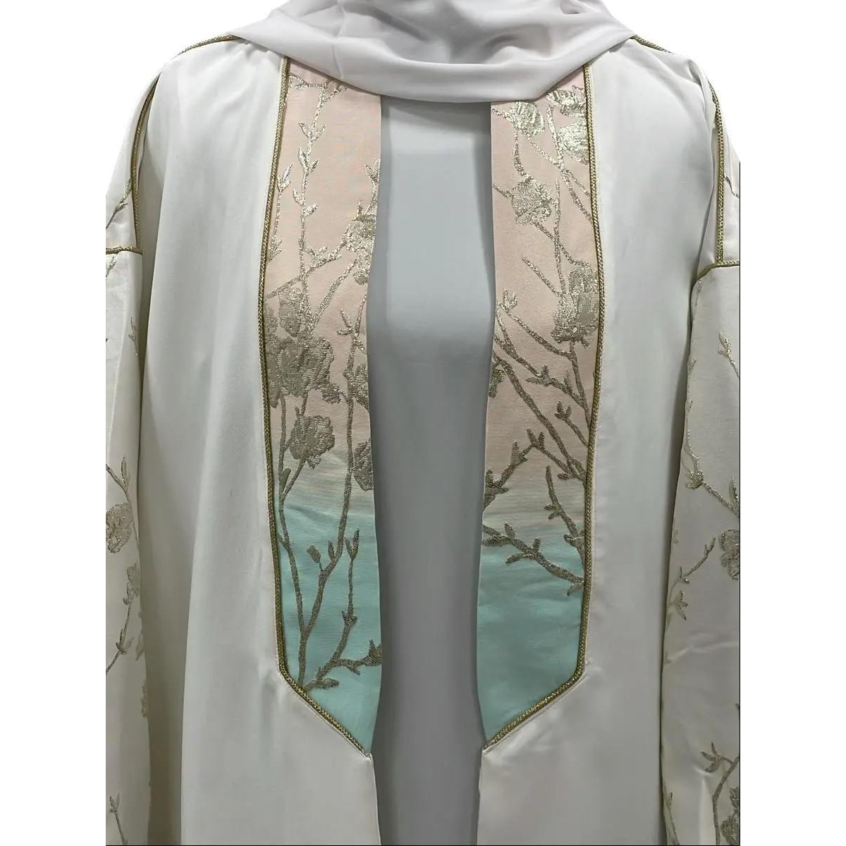 Kimono vert pastel Élégance & Raffinement – Idéal Mariage & Soirée