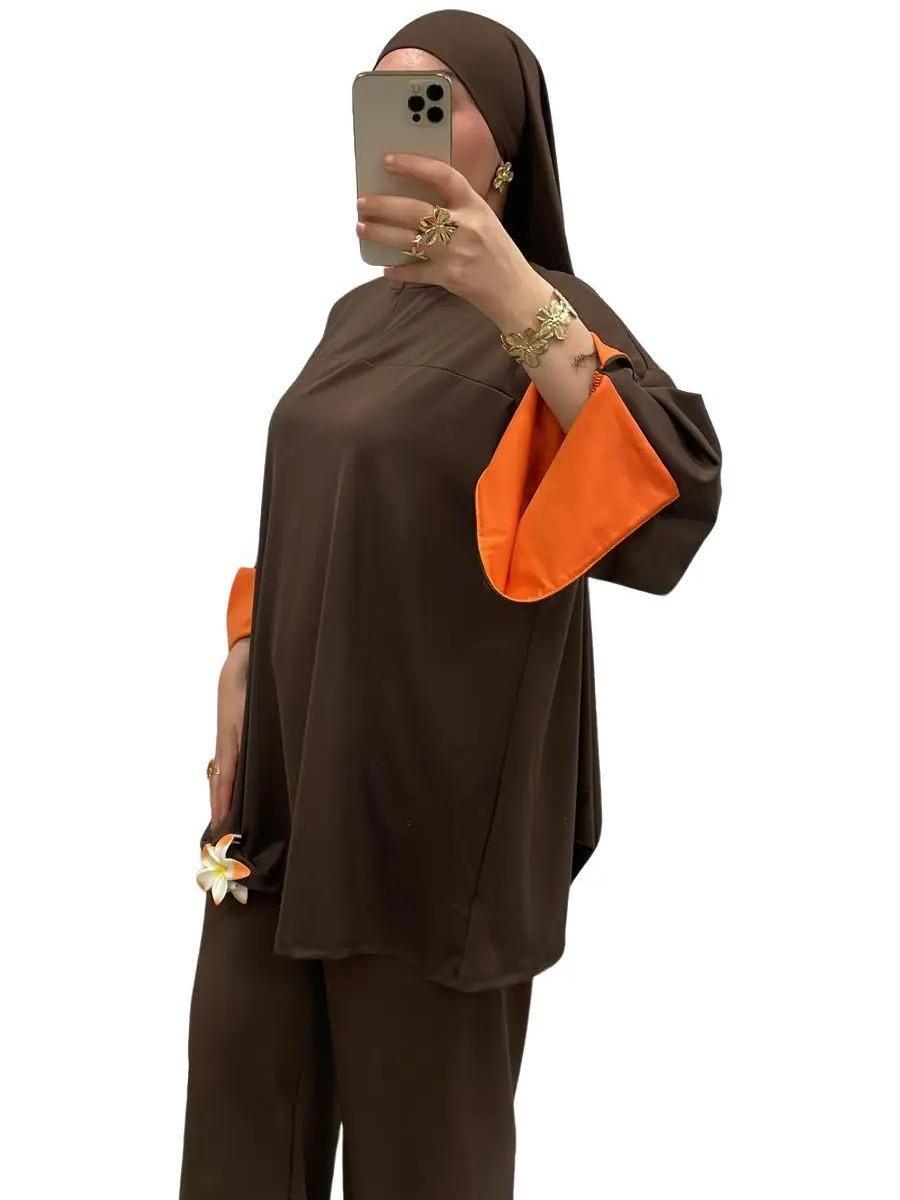 Burkini bi-color col montant zippé – Élégance & confort 3