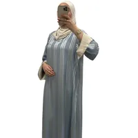 Robe longue à motifs délicats Bleu – Style intemporel 3