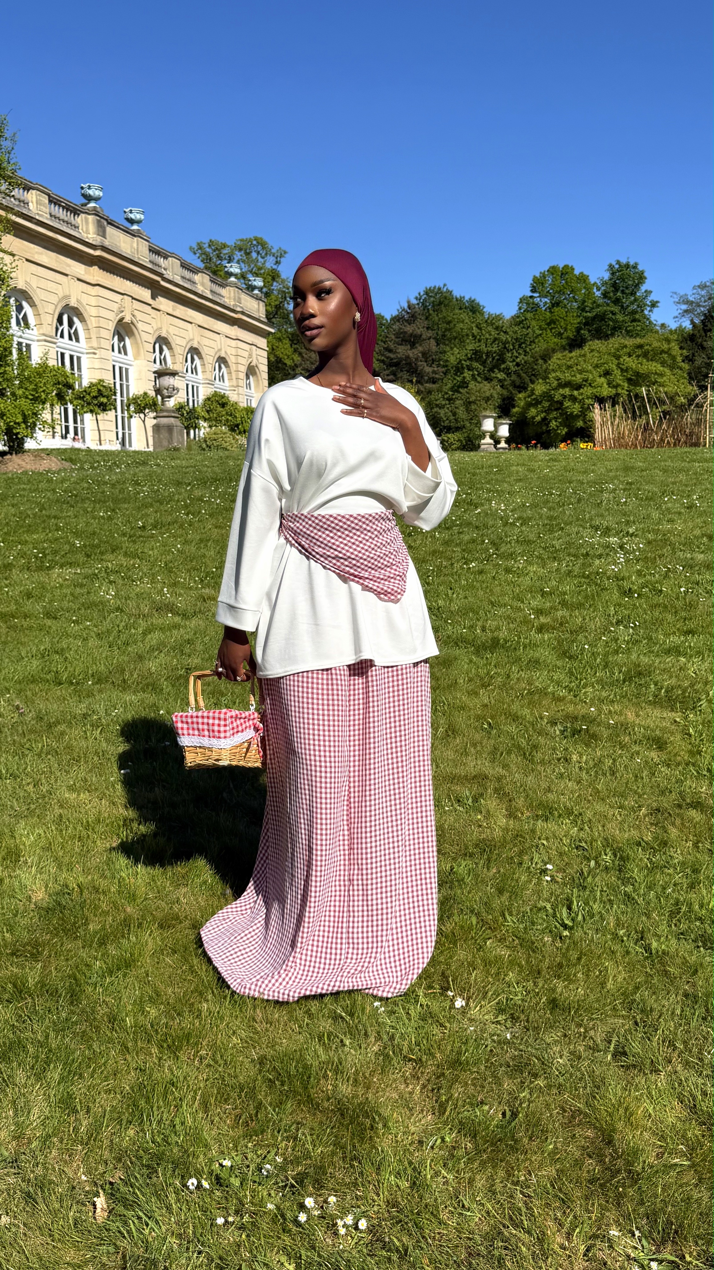 Jupe carreaux+foulard 2
