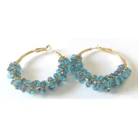 Boucles d'oreilles - Créoles "Iris" 2