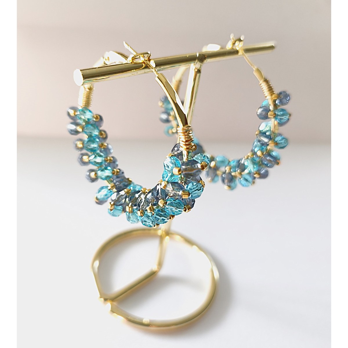 Boucles d'oreilles - Créoles "Iris"