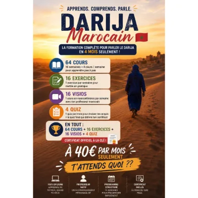 Cours de darija marocain