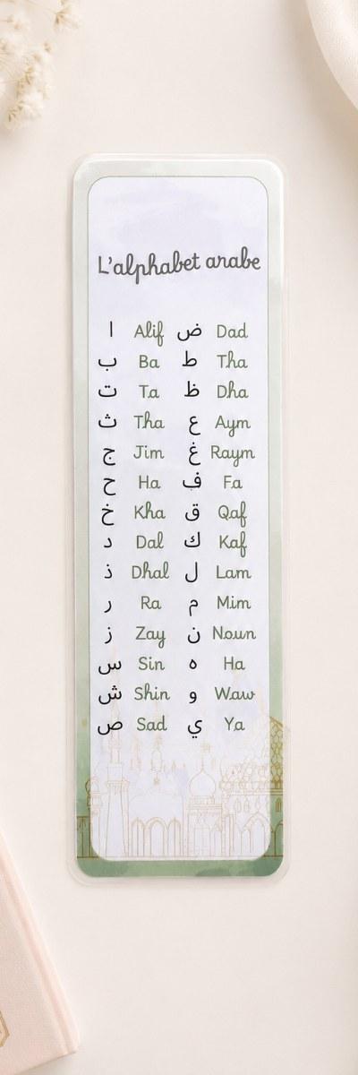 Marque-page alphabet arabe