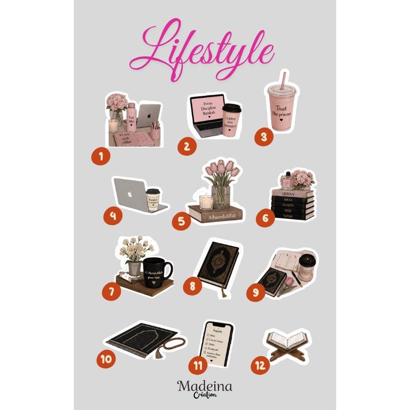 Stickers islamique  -  Collection " lifestyle " 