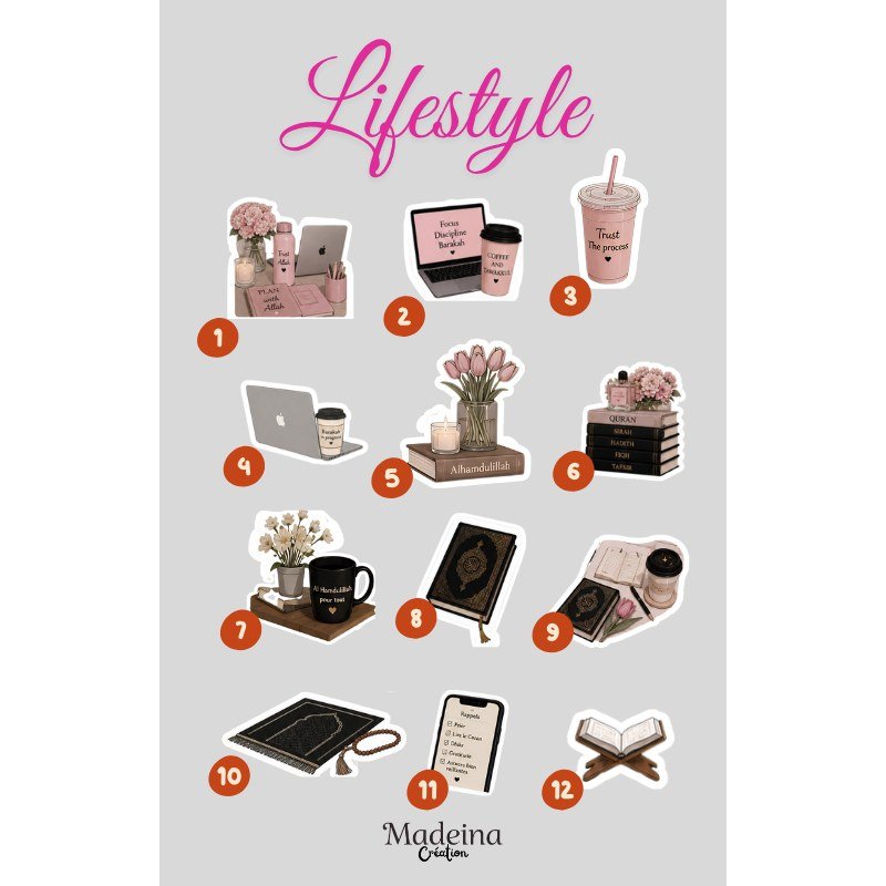 Stickers islamique  -  Collection " lifestyle " 