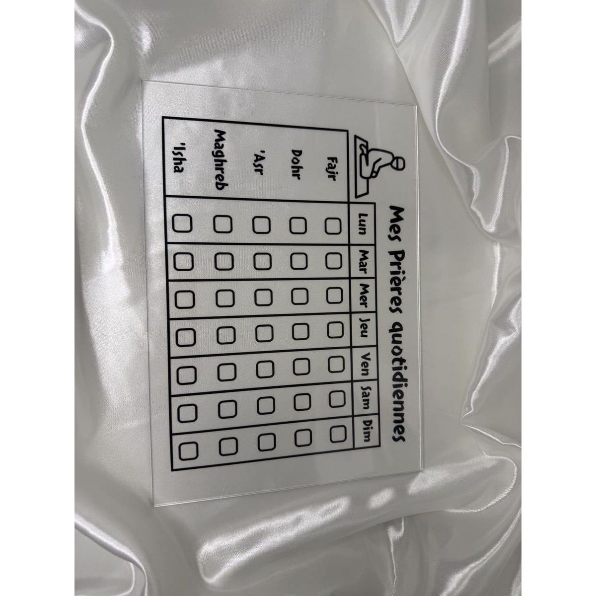 Plexiglas éducatif - Mes prières quotidiennes 