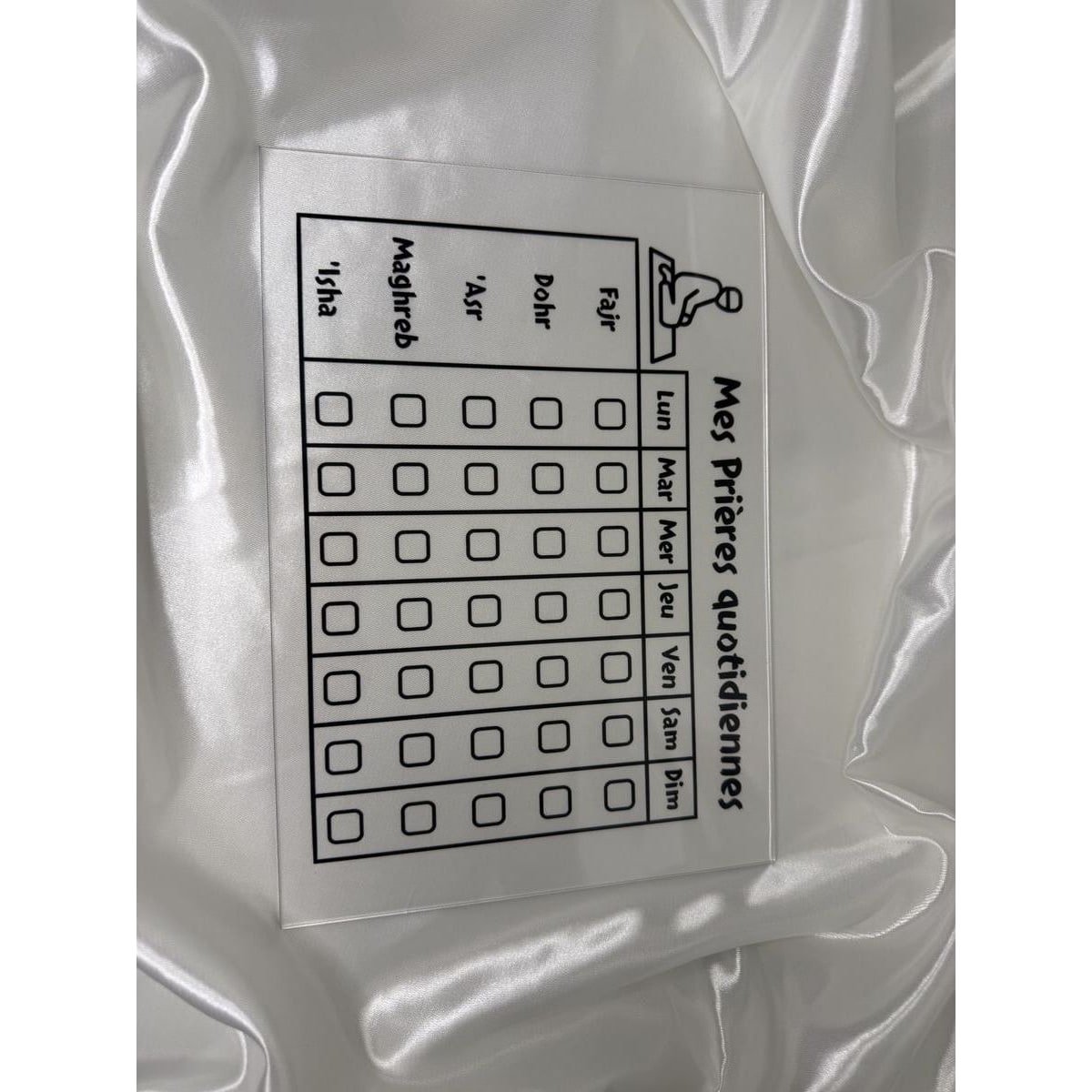 Plexiglas éducatif - Mes prières quotidiennes